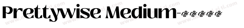 Prettywise Medium字体转换